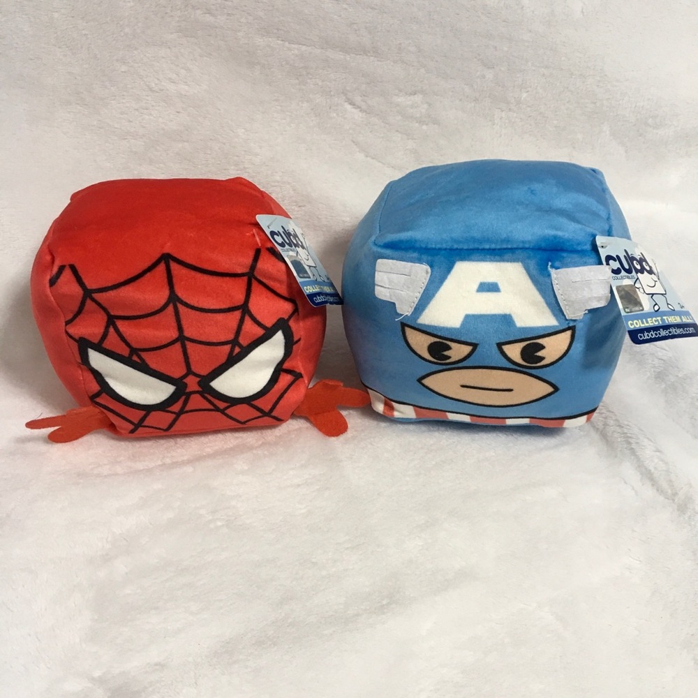 Cubd Collectable Plush Spiderman Captain America